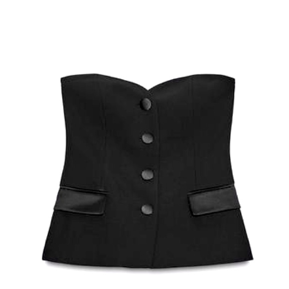 Zara Strapless Dress Top
